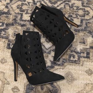 Report footwear cut out cage heels black 6